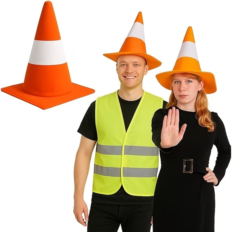Party Hat Cone - Chapéu Temático de Cone de Trânsito