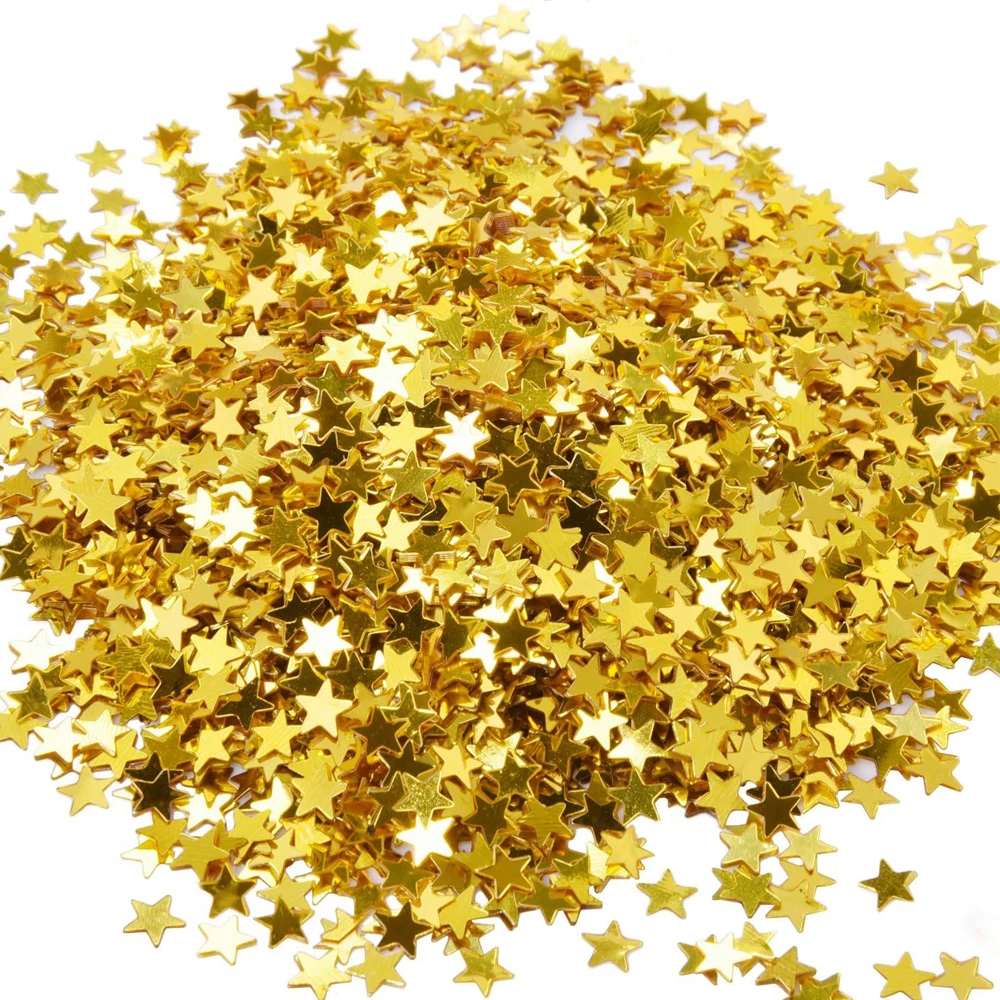 Confetti Cannon Tube - Confete de Estrelas com Lantejoulas para