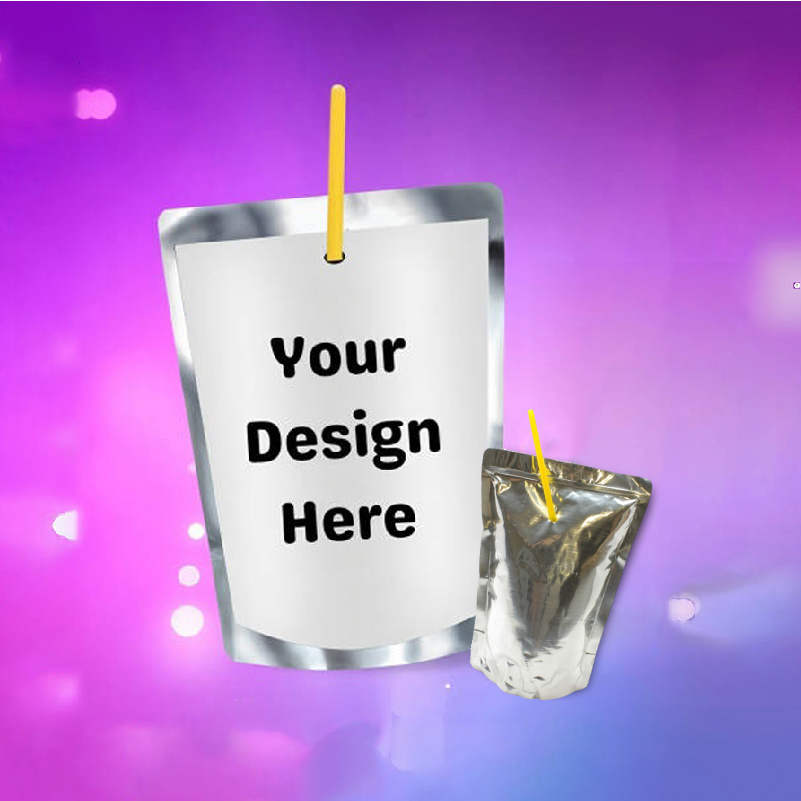 Party Event Supplier - Etiqueta Personalizada para Sachê de Suco,