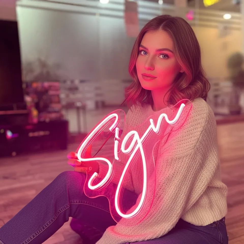 Neon Sign Party - Sinal de néon personalizado aniversário personalizado
