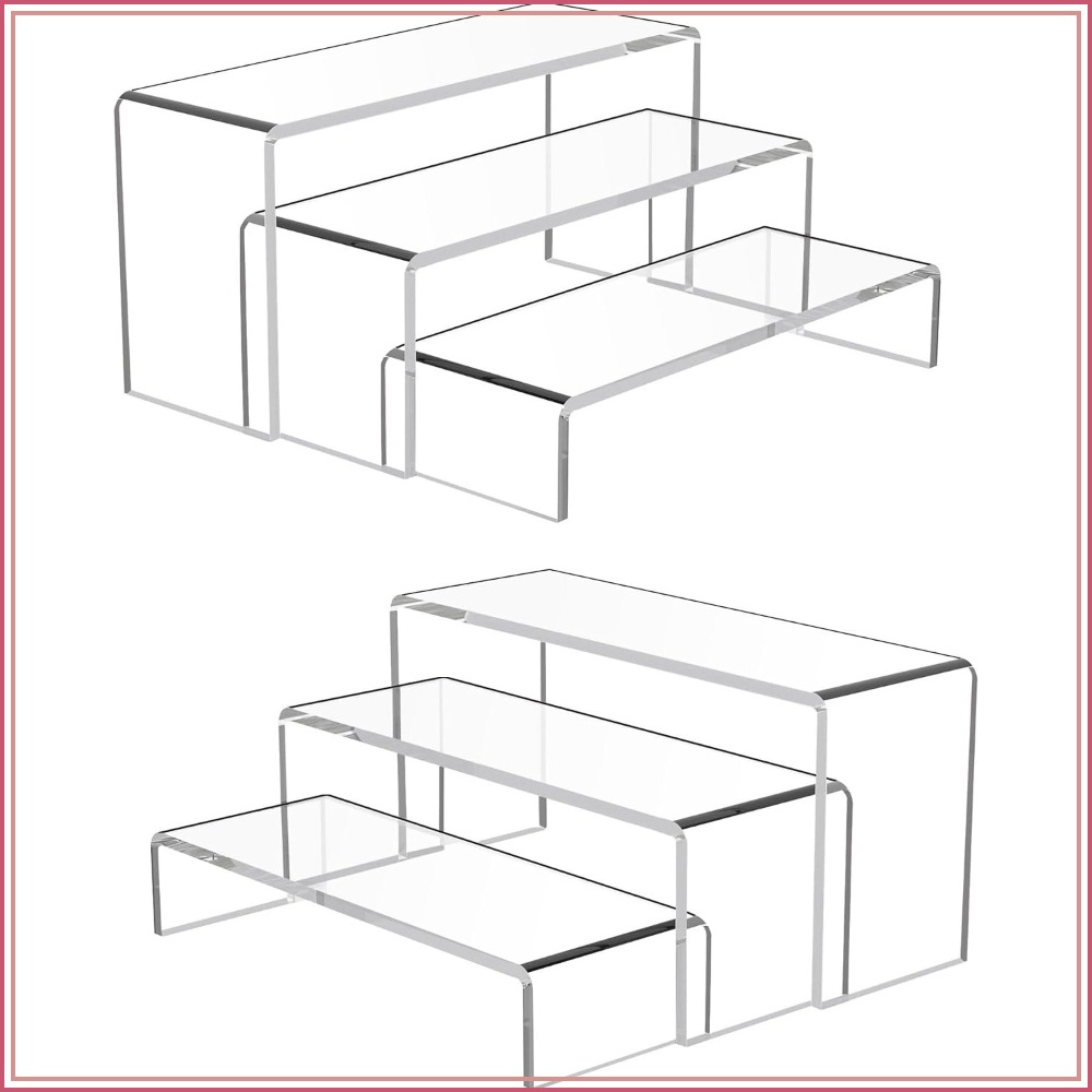 Cupcake Stand Tier - Conjunto de 6 Suportes Transparentes para