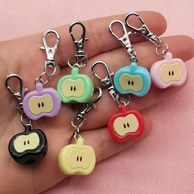 Party Favor Bag - Chaveiro de resina simulando maçã, 7