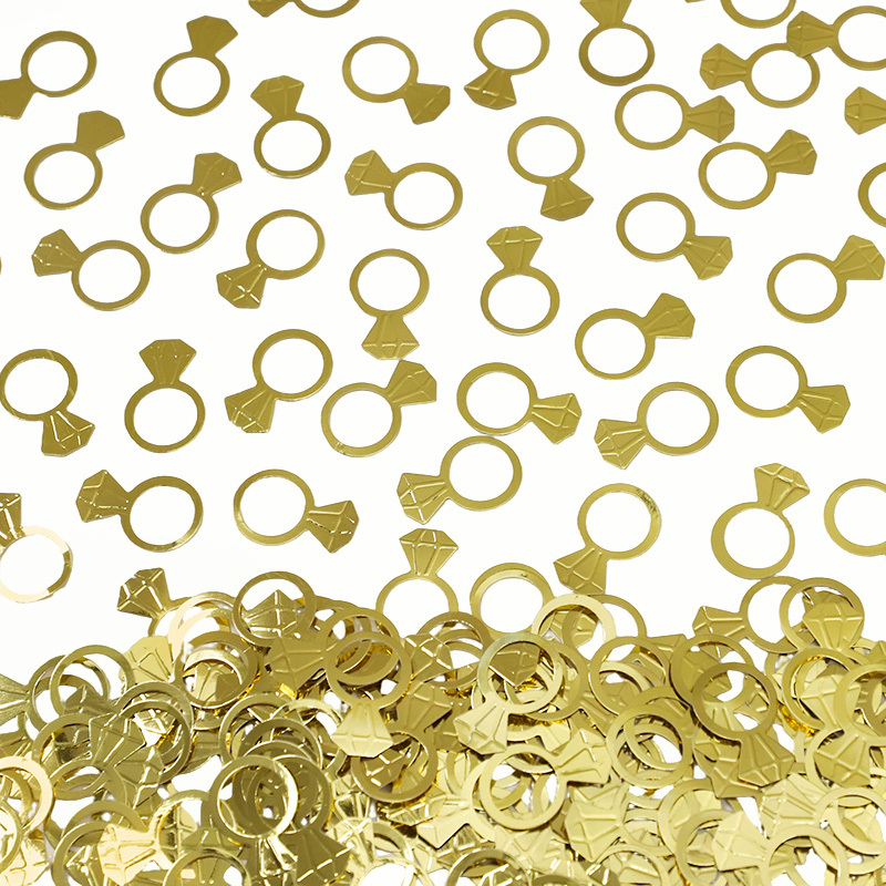 Papercraft Supply Confetti - 50 Peças/Saco Confetes de Diamante Dourado