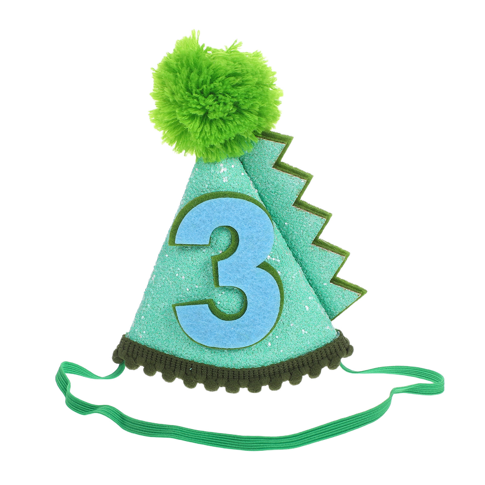 Party Hat Cone - Chapéu de Aniversário de Dinossauro Verde