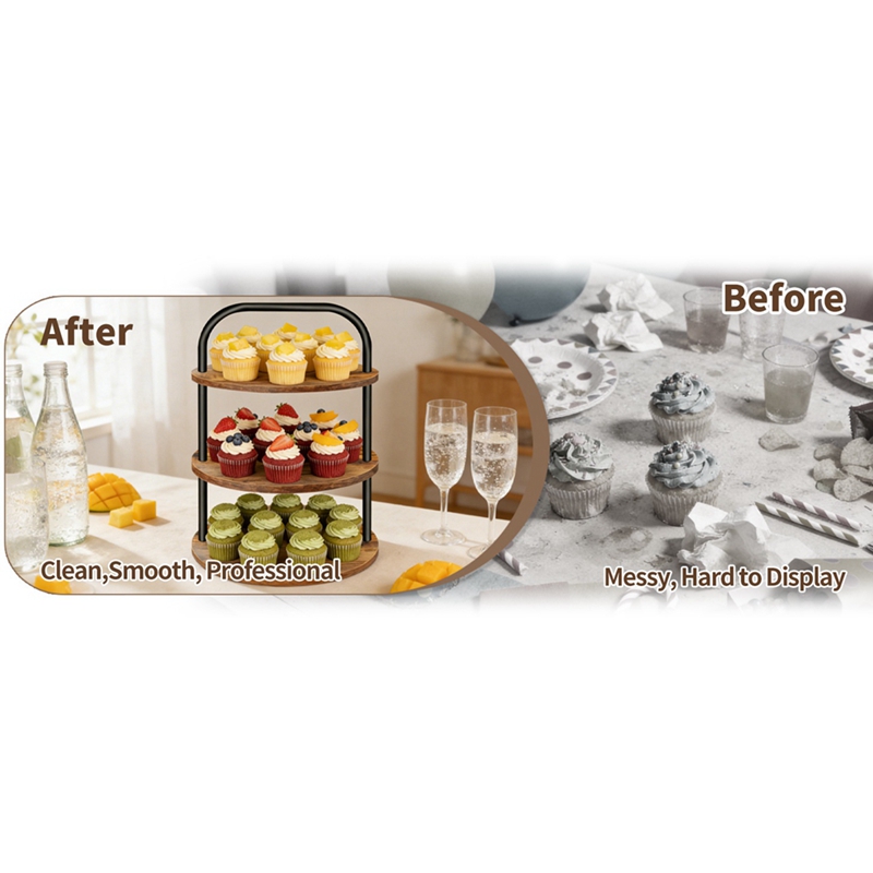 Suporte de Cupcakes de Madeira - Cupcake Stand Tier avaliação e preço