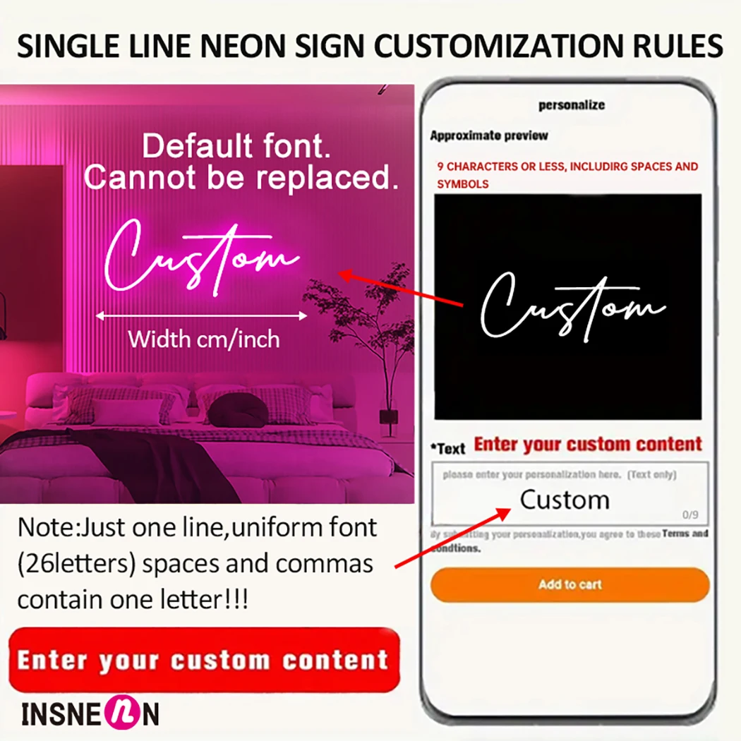 Sinal de néon personalizado an - Neon Sign Party avaliação e preço