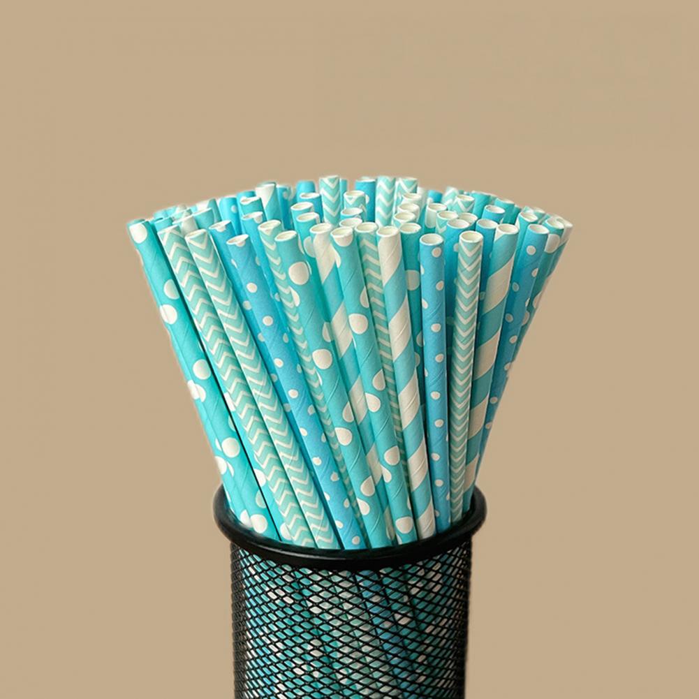 100 Canudos Descartáveis Color - Paper Straw Color avaliação e preço