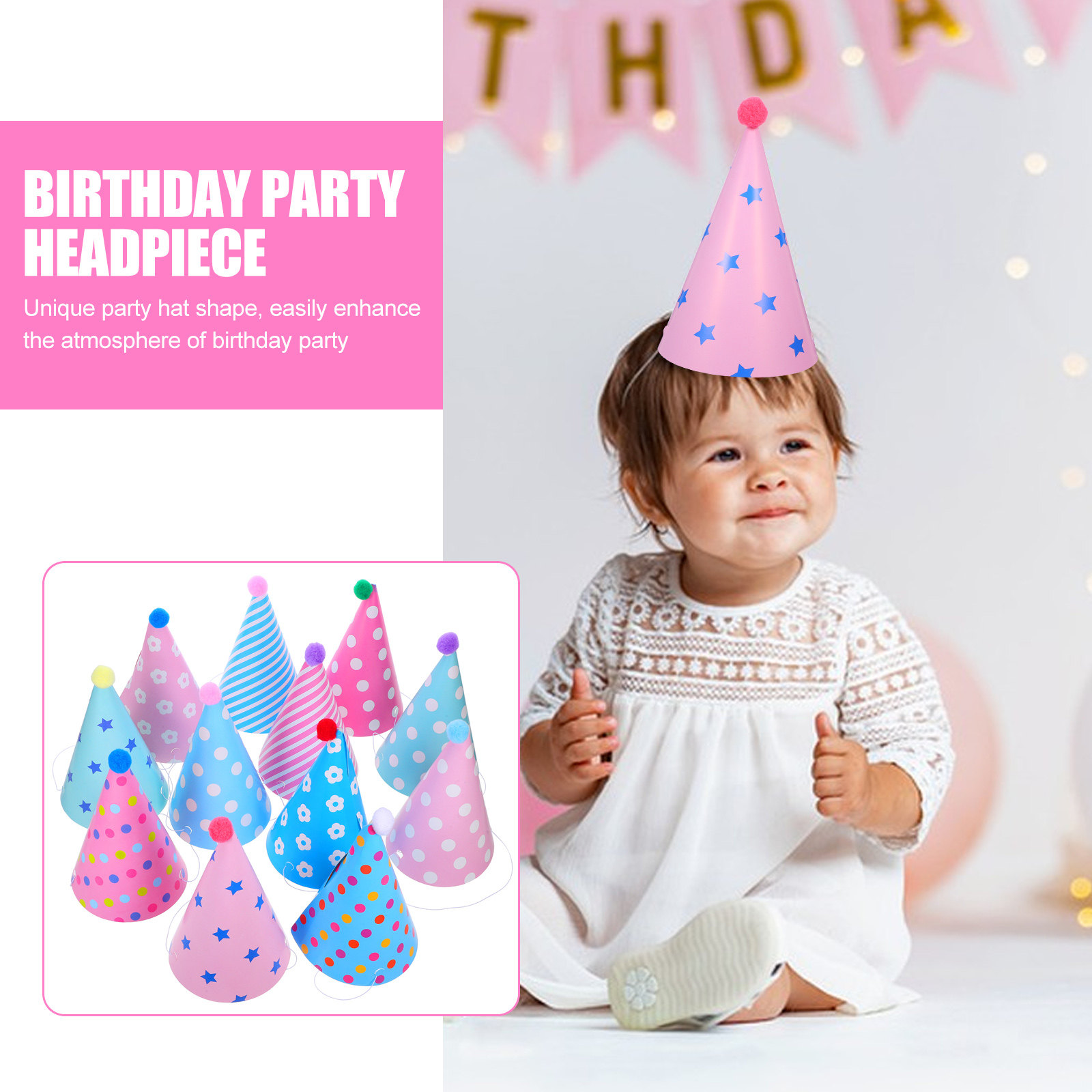 12 Chapéus de Aniversário em C - Party Hat Cone avaliação e preço