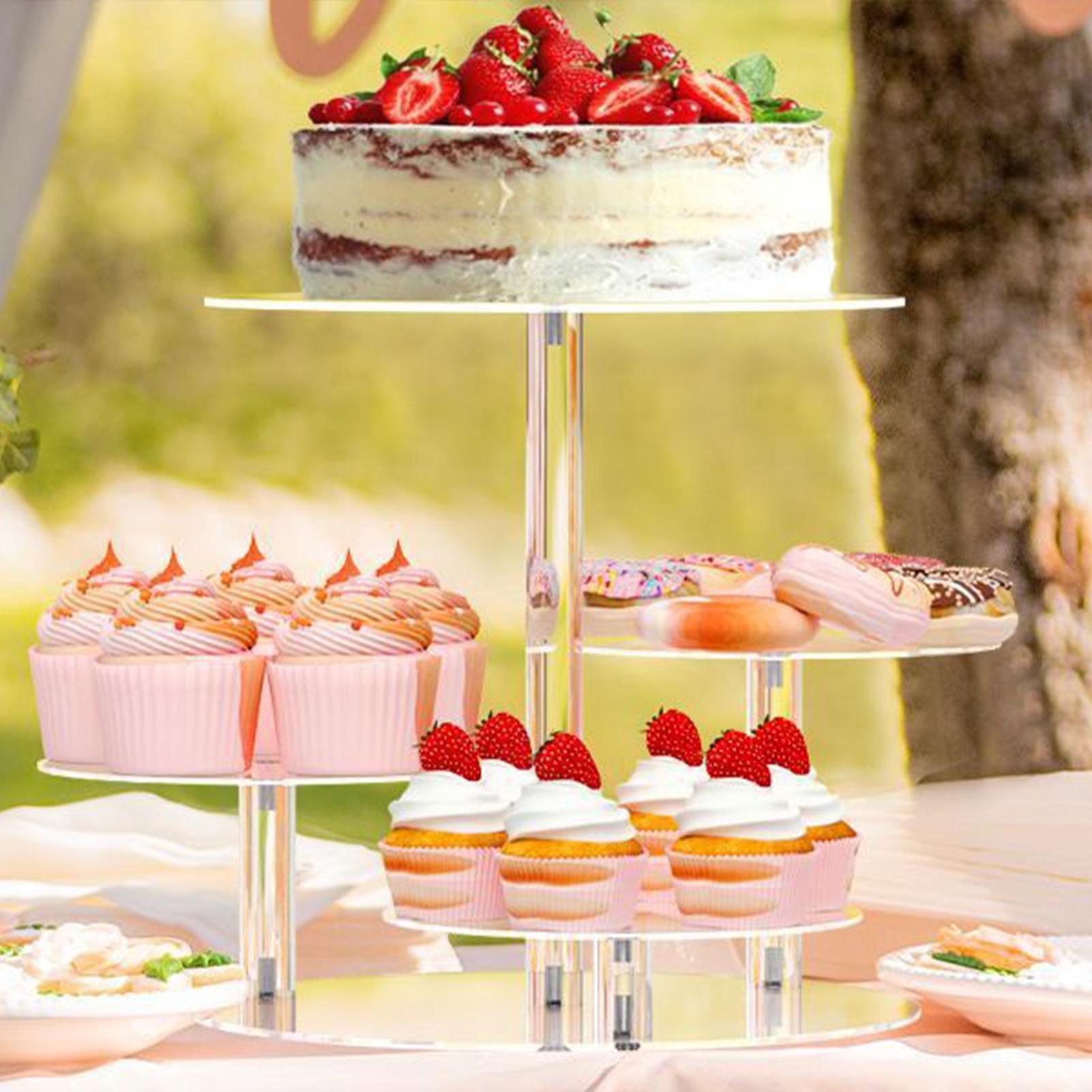 Suporte de cupcake acrílico, e - Cupcake Stand Tier avaliação e preço