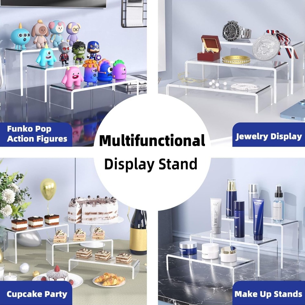 Conjunto de 6 Suportes Transpa - Cupcake Stand Tier avaliação e preço