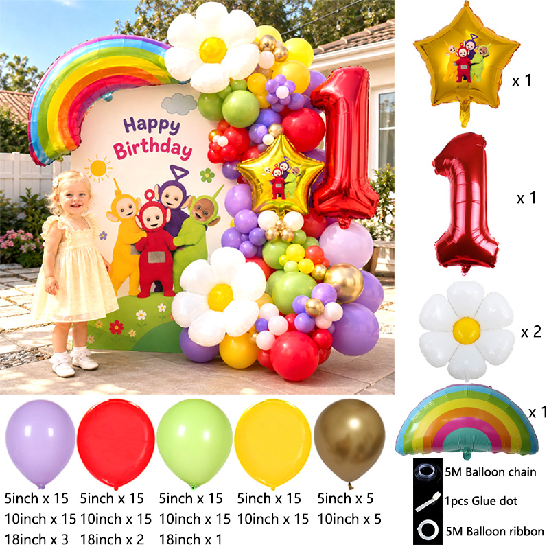 Kit de Arco de Balões Teletubb - Balloon Arch Kit avaliação e preço