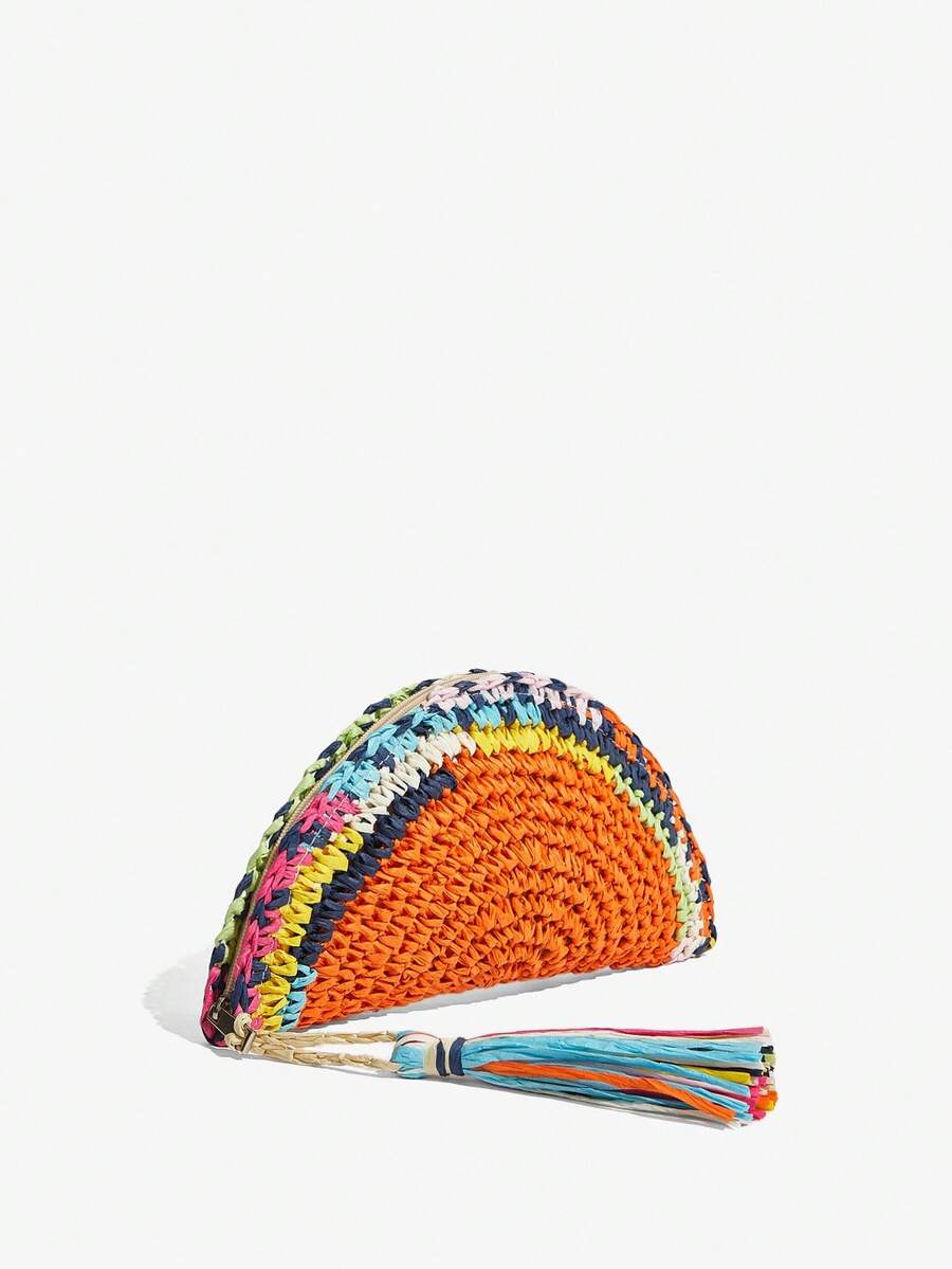 Bolsas de Mão Femininas, Bolsa - Paper Straw Color avaliação e preço