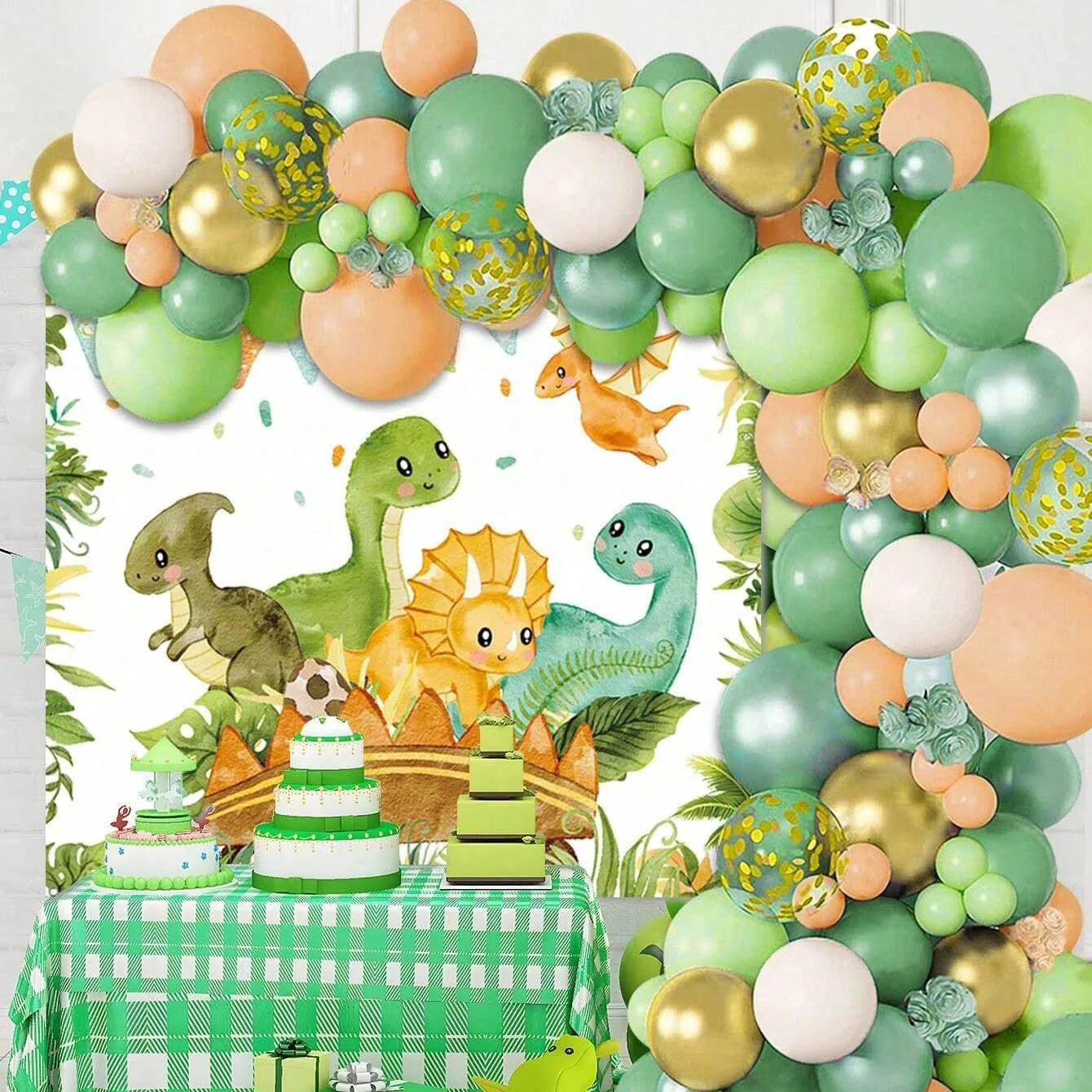 Conjunto de balões de dinossau - Balloon Arch Kit avaliação e preço