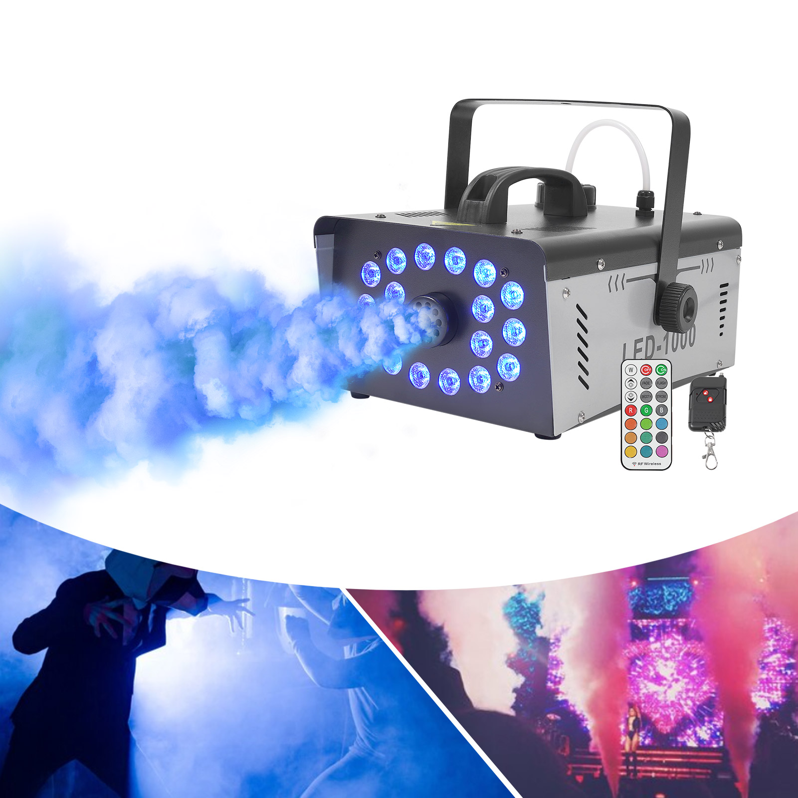 Máquina de Fumaça 1000W com 18 - Event Party Dj avaliação e preço