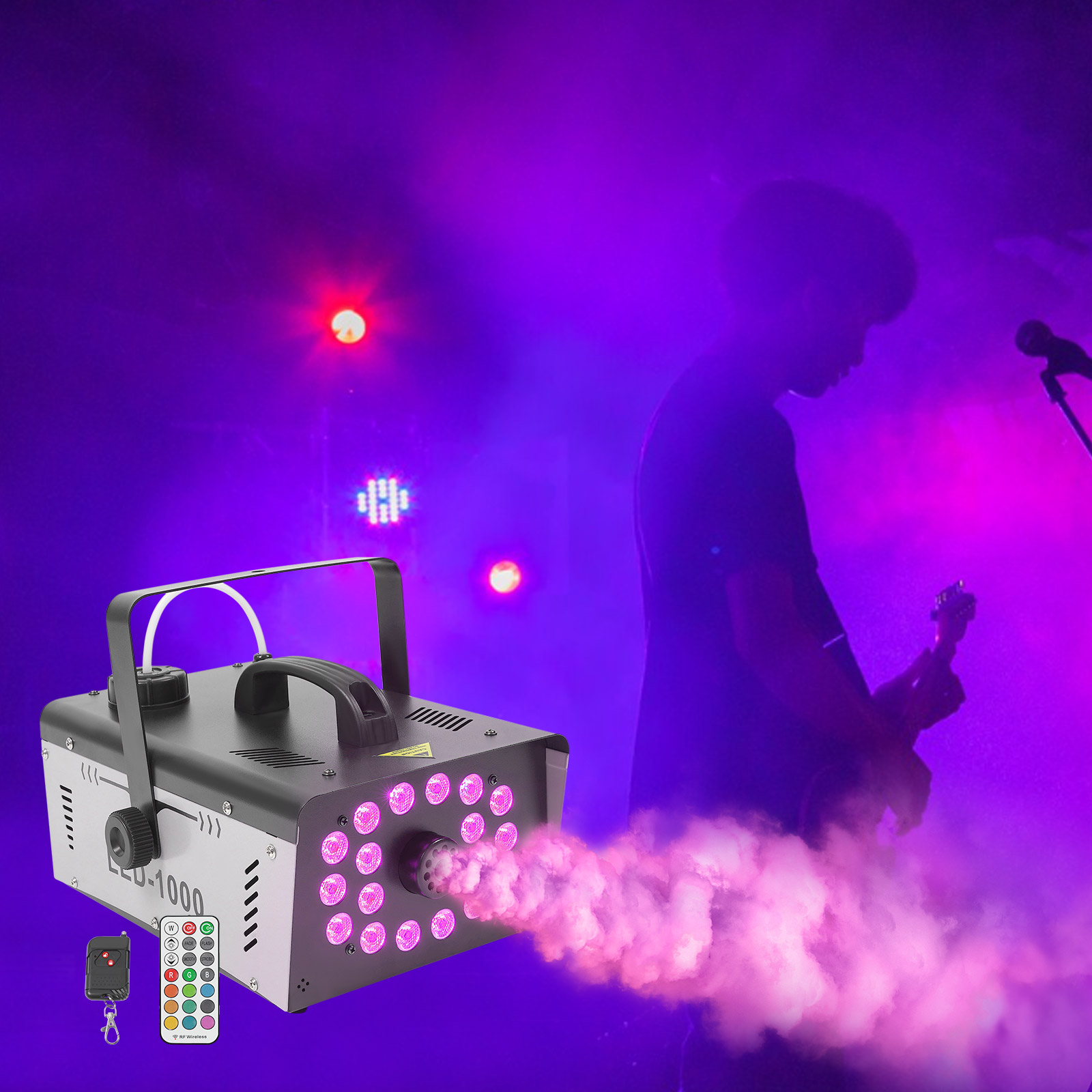 Máquina de Fumaça 1000W com 18 - Event Party Dj avaliação e preço
