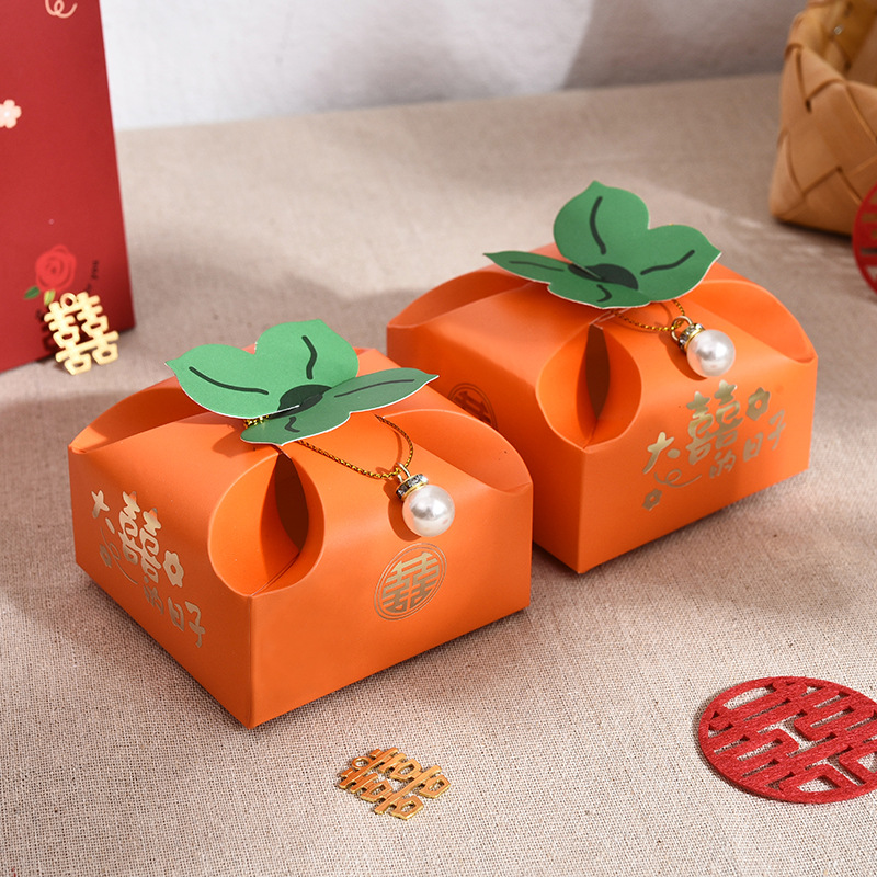 50pcs Caixa de Presente Laranj - Event Party Box avaliação e preço
