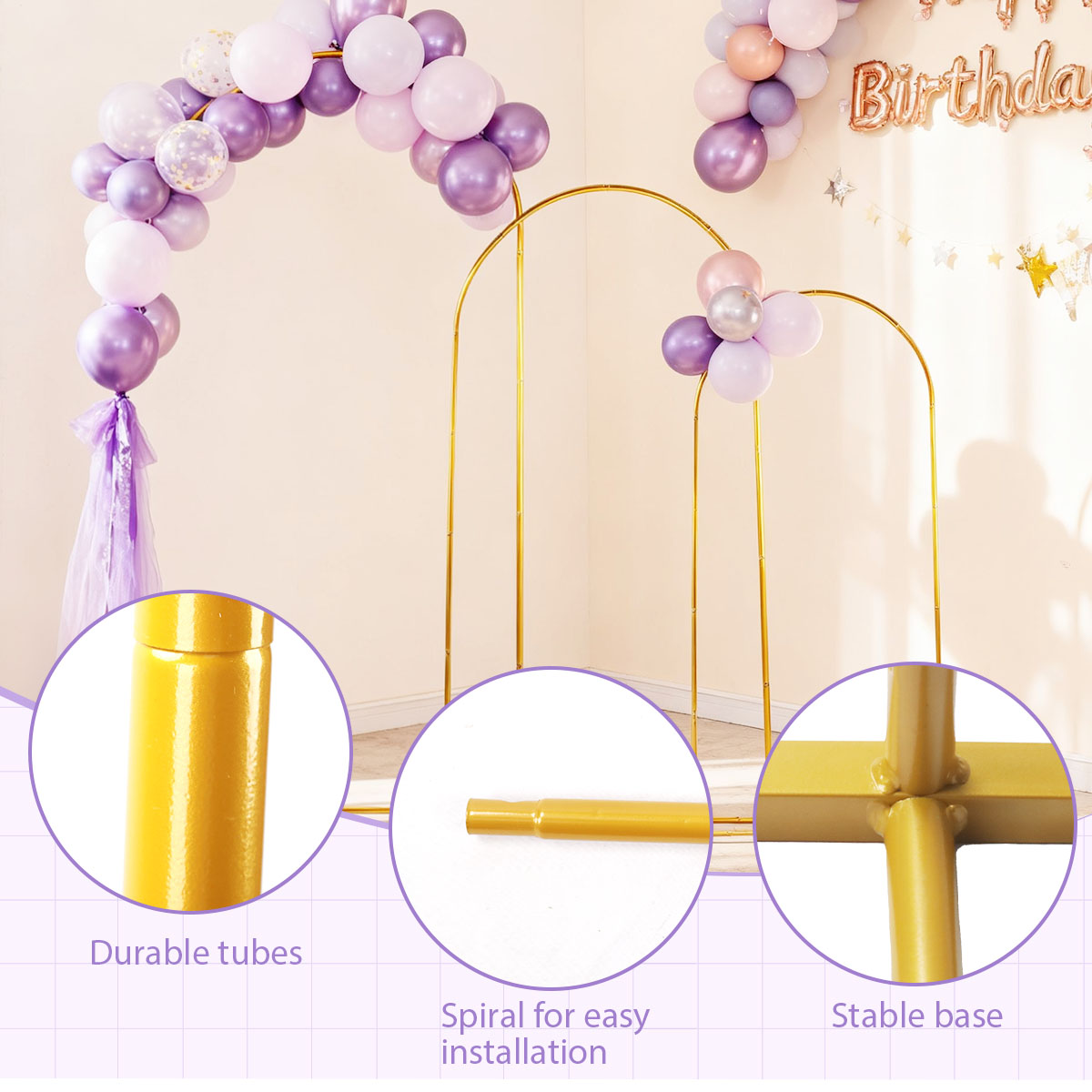 3 pacotes de kits de arco de m - Balloon Arch Kit avaliação e preço